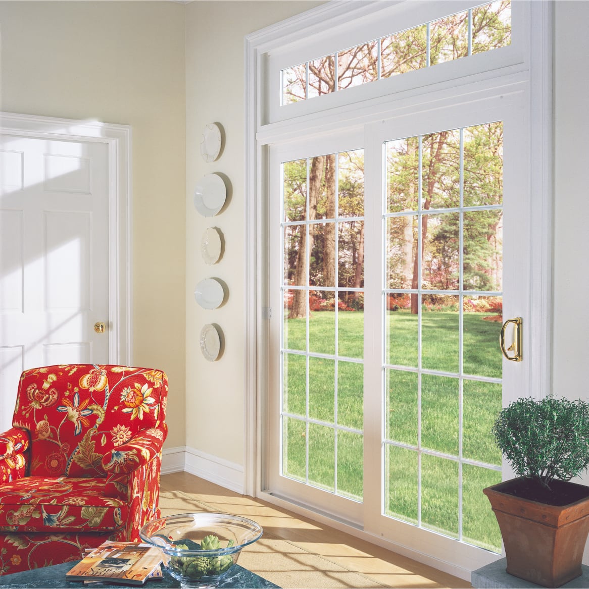 Home Interior with a New Ply Gem Replacement Patio Doors
